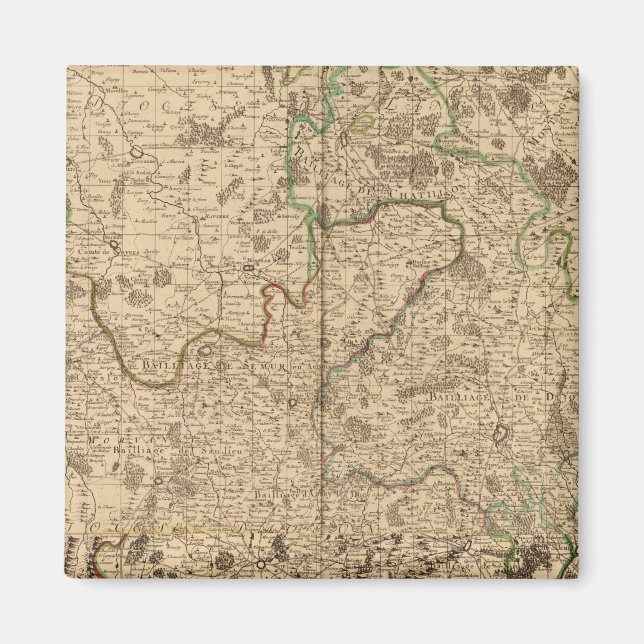 Battlefields and Roman roads Magnet (Front)