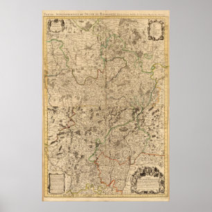 Battlefields and Roman roads Poster