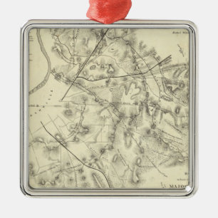 Battlefields in Front of Nashville Metal Tree Decoration