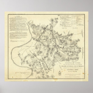 Battlefields in Front of Nashville Poster