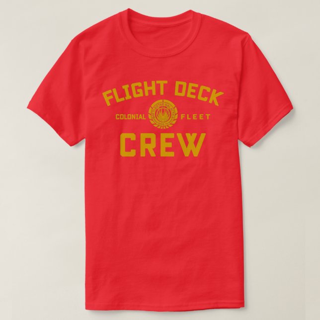 BattleGalactica Flight Deck Crew T-Shirt (Design Front)