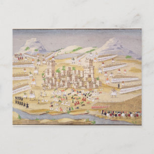 Battles around Thebes, plate 22 from 'Pictorial Hi Postcard
