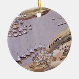 Battles for the Islands of Crete and Samos, plate Ceramic Tree Decoration