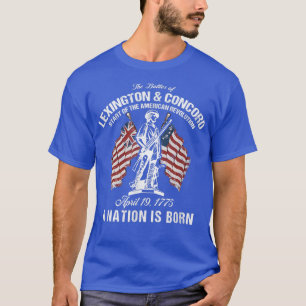 Battles of Lexington and Concord American Revoluti T-Shirt