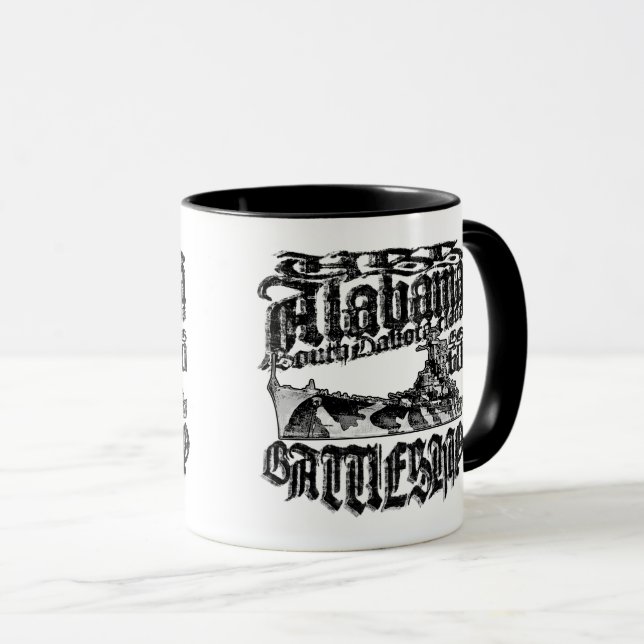 Battleship Alabama Combo Mug (Front Right)