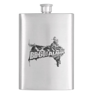 Battleship Alabama Hip Flask