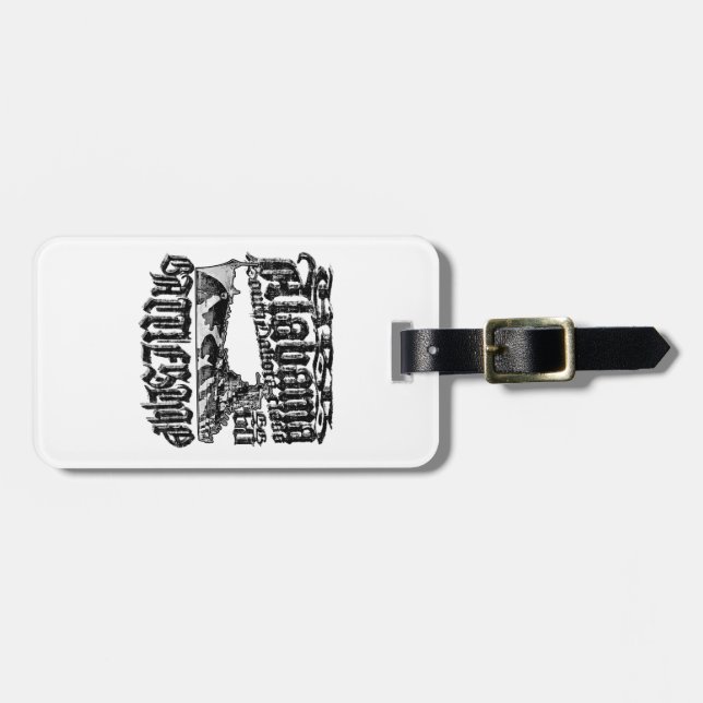 Battleship Alabama Luggage Tag (Front Horizontal)