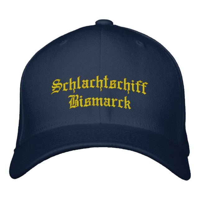 Battleship Bismarck Embroidered Hat (Front)