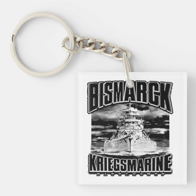Battleship Bismarck Key Ring (Front)