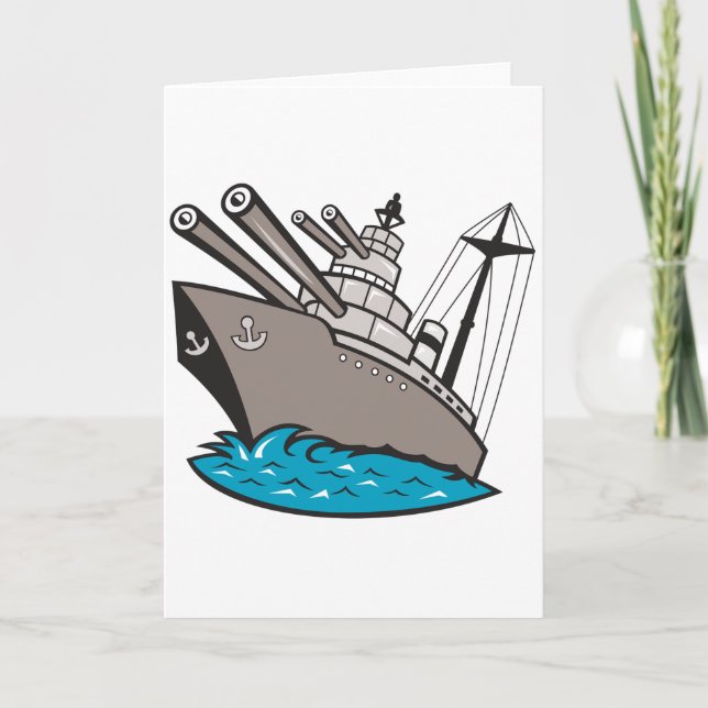 Battleship Greeting Cards (Front)