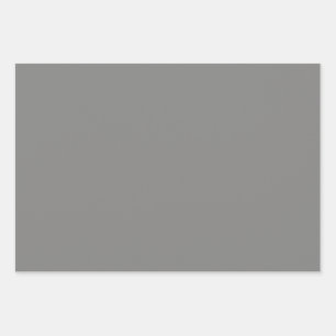  Battleship grey (solid color)  Wrapping Paper Sheet