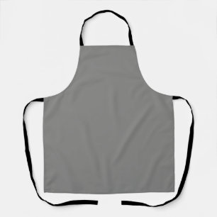 Battleship grey (solid colour)  Apron