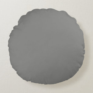  Battleship grey (solid colour)  Round Cushion