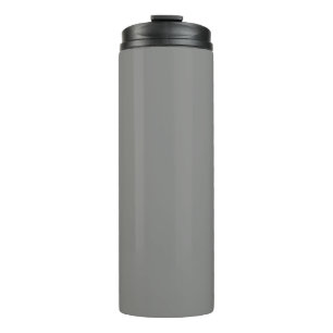 Battleship grey (solid colour) Thermal Tumbler