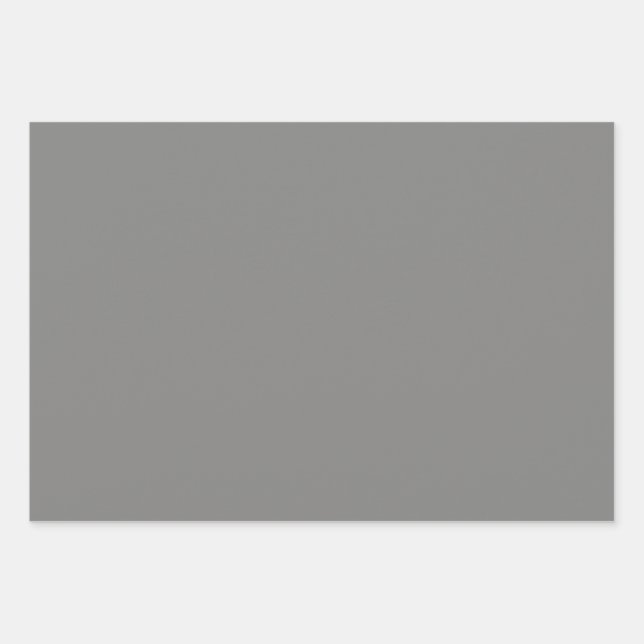  Battleship grey (solid colour)  Wrapping Paper Sheet (Front)