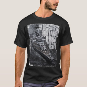 Battleship Iowa Men's Basic Dark T-Shirt