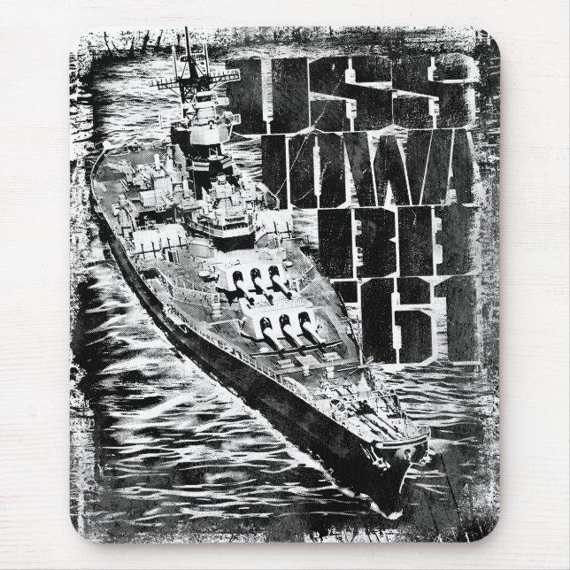 Battleship Iowa Mousepad (Front)