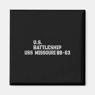 Battleship Uss Missouri Bb-63 Warship Veteran Fath Magnet
