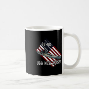 Battleship Uss New Jersey Bb-62 & Combat Warsh Coffee Mug