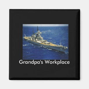 Battleship Uss New Jersey  Magnet