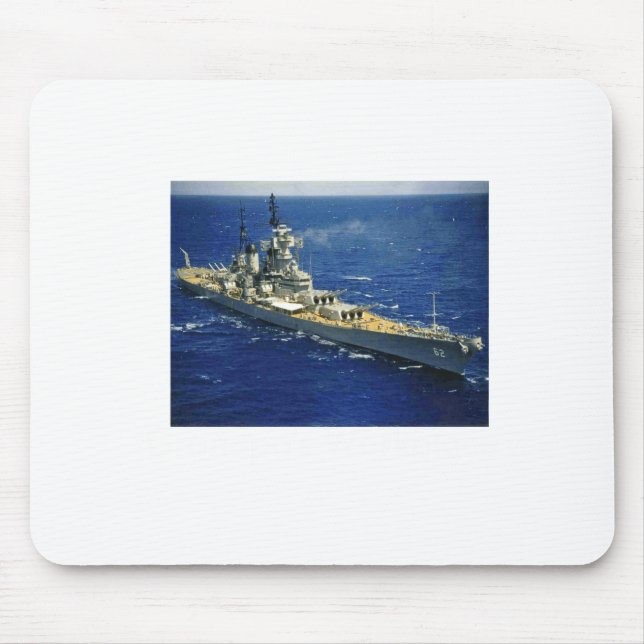 Battleship Uss New Jersey  Mouse Mat (Front)