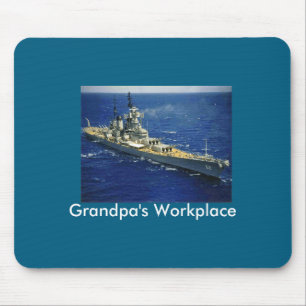 Battleship Uss New Jersey  Mouse Mat