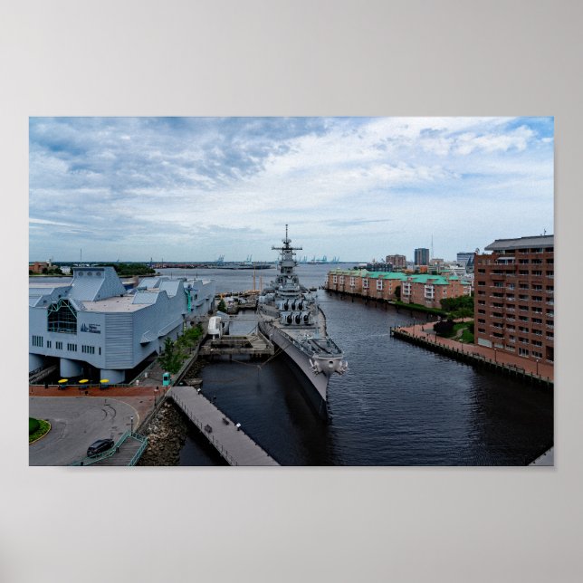 Battleship USS Wisconsin "Whisky" Poster (Front)