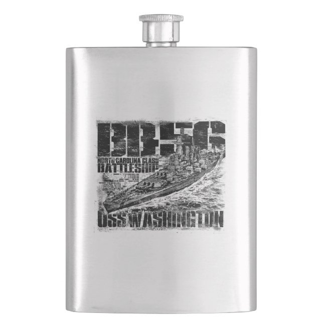 Battleship Washington Flask (Front)
