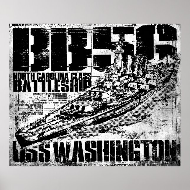 Battleship Washington Poster (Front)