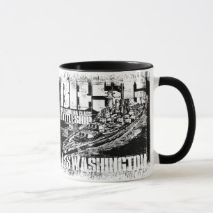 Battleship Washington Ringer Mug