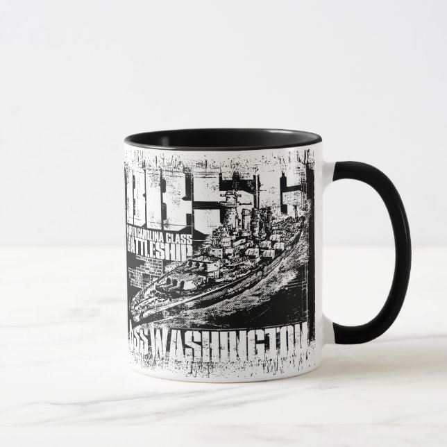 Battleship Washington Ringer Mug (Right)