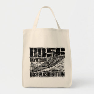Battleship Washington Tote Bag