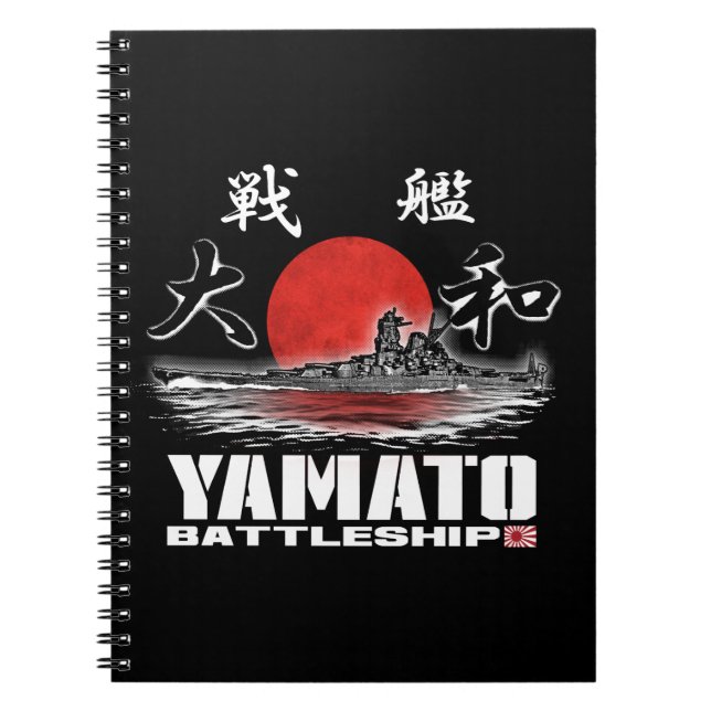 Battleship Yamato Notebook Spiral Photo Notebook (Front)