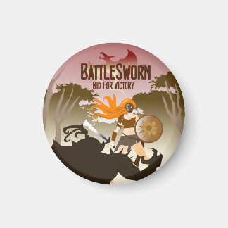 Battlesworn round magnet