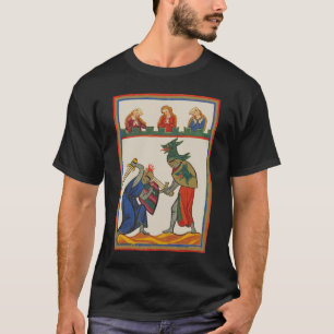 Battling Knights At A Tournament, 14th Century T-Shirt