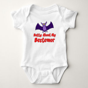 Batty About My Bestemor Baby Bodysuit