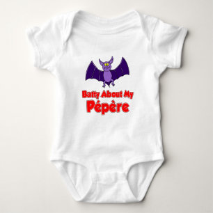 Batty About My Pepere Baby Bodysuit
