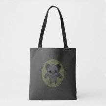 Batty About Nature - Gothic/Pagan themed Tote Bag