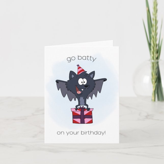 Batty Birthday Card (Front)