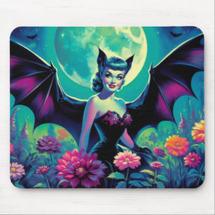 Batty Blooms Mouse Mat