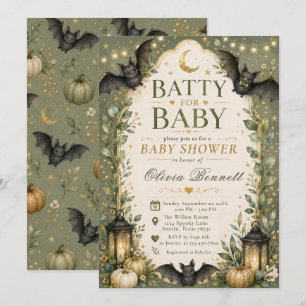 Batty for Baby Shower Invitation