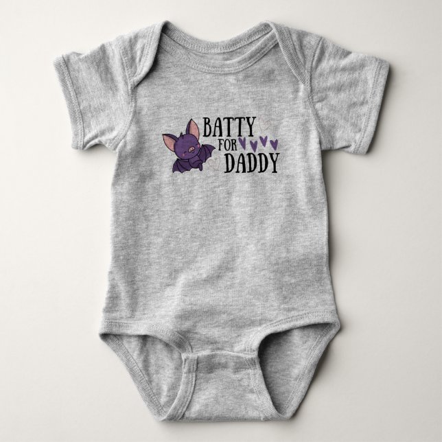 BATTY FOR DADDY BABY BODYSUIT (Front)