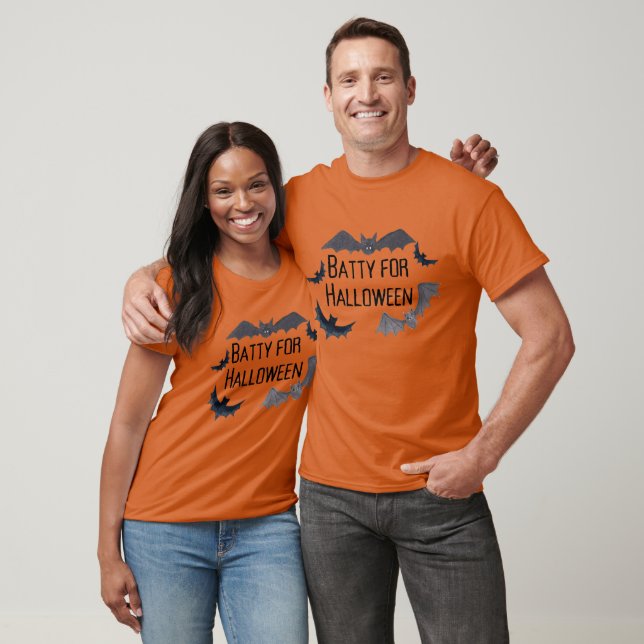 Batty for Halloween Bat Vampire Scary T-Shirt (Unisex)