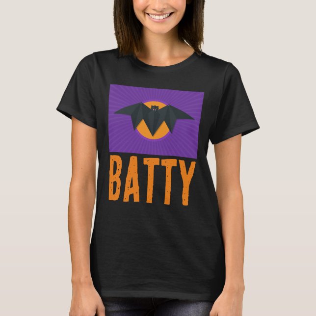 BATTY HALLOWEEN BAT T-SHIRTS (Front)