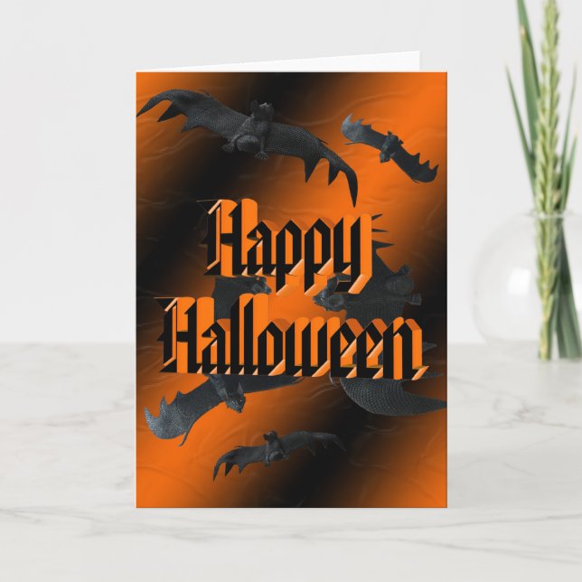 Batty Halloween Card (Front)
