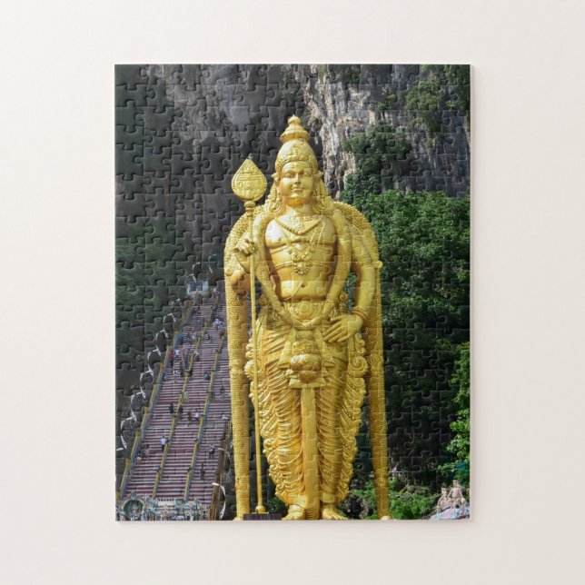 Batu Caves Buddha Statues-Malaysia. Jigsaw Puzzle (Vertical)