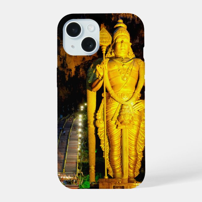 Batu Caves iPhone 15 Case (Back)
