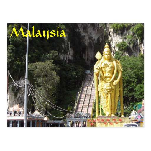 Image of Batu Caves Statue Malaysia Postcard