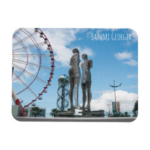Batumi city Georgia. Ali and Nino statue Magnet