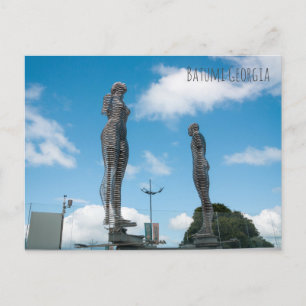Batumi city Georgia. Ali and Nino statue Postcard